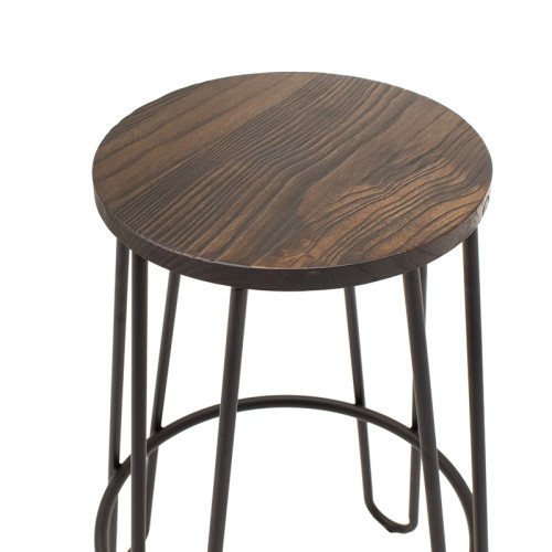 Bar stool Sharps 39x49x66 walnut/black DIOMMI 001-000065