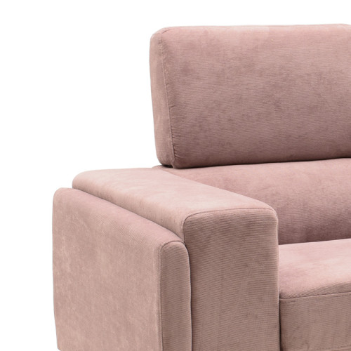 3 seater sofa Shea DIOMMI fabric rotten apple-inox 198x80x87cm