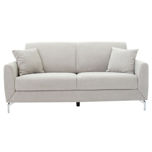 3 seater sofa Chet DIOMMI fabric in gray color 190x79x89cm