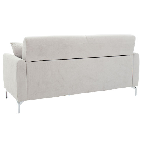 3 seater sofa Chet DIOMMI fabric in gray color 190x79x89cm