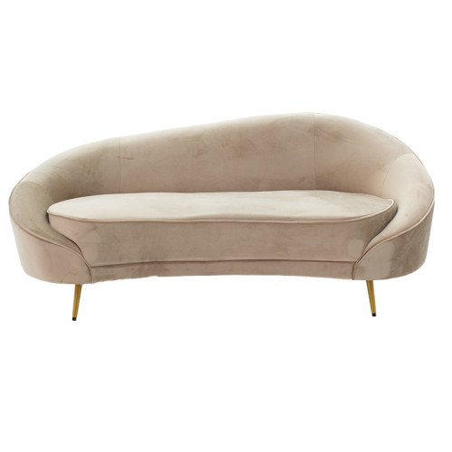 3-Seater sofa Amora 180x81x77 beige/gold DIOMMI 110-000044