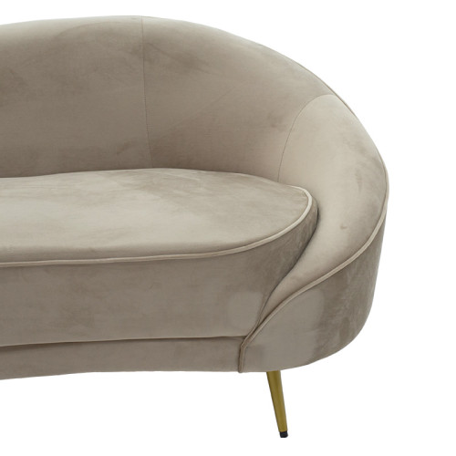 3-Seater sofa Amora 180x81x77 beige/gold DIOMMI 110-000044