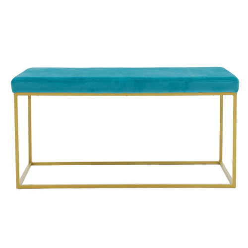 Stool Odin 99x46x49 blue/gold DIOMMI 110-000042