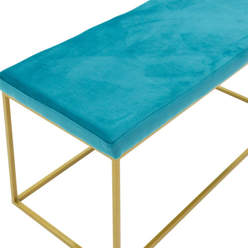 Stool Odin 99x46x49 blue/gold DIOMMI 110-000042