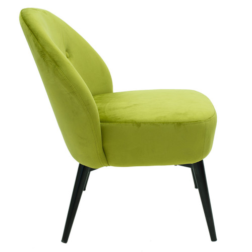 Armchair Pares 60x61x74 velvet green-black DIOMMI 128-000021