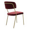 Chair Livio 53x57x89 burgundy/gold DIOMMI 101-000045