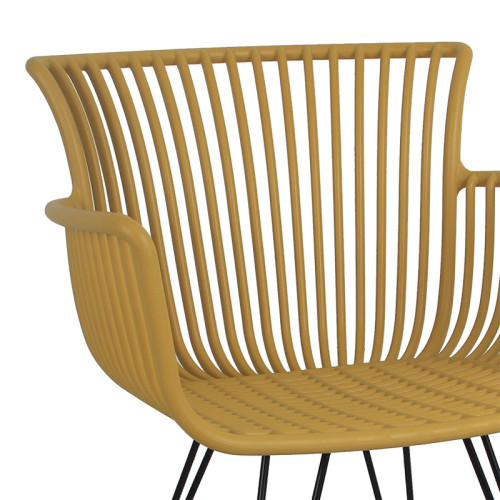 Chair Kit black metal/yellow DIOMMI 139-000018