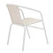 Obbi chair 54x56x73 white metal DIOMMI 130-000006