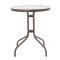 Watson table 60x70 brown metal/glass DIOMMI 130-000003