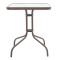 Watson table 60x60x70 brown metal/glass DIOMMI 130-000005