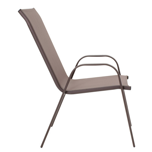 Calan chair 55x75x95 brown metal/brown damask DIOMMI 130-000011