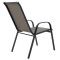 Calan chair 55x75x95 black metal/gray damask DIOMMI 130-000009