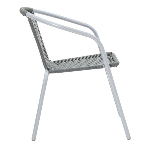 Obbi chair 54x56x73 gray metal DIOMMI 130-000007