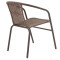 Obbi chair 54x56x73 brown metal DIOMMI 130-000008