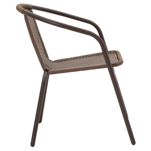 Obbi chair 54x56x73 brown metal DIOMMI 130-000008