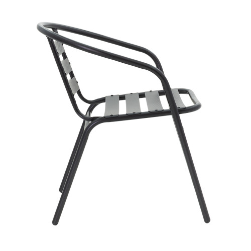 Tade chair black/metal DIOMMI 130-000014