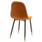 Chair Sila 44x51x88 golden metal/brown velvet DIOMMI 127-000063