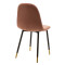 Sila chair 44x51x88 golden metal/velvet rotten apple DIOMMI 127-000061