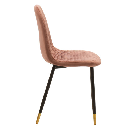 Sila chair 44x51x88 golden metal/velvet rotten apple DIOMMI 127-000061