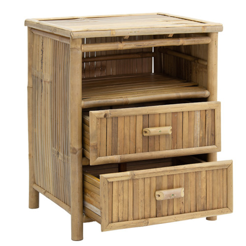 Ofra bedside table 56x46x69 natural bamboo DIOMMI 141-000021