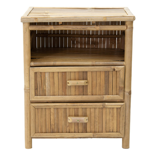 Ofra bedside table 56x46x69 natural bamboo DIOMMI 141-000021