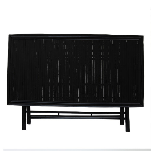 Folding table Badou 150x80x77 black bamboo DIOMMI 141-000017