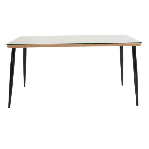 Naoki table 160x90x78 black/natural DIOMMI 140-000003