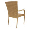 Chair Laura 58x58x90 metal/natural rattan DIOMMI 140-000033