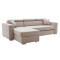 Corner sofa Lura 255x162x90 beige DIOMMI 166-000005