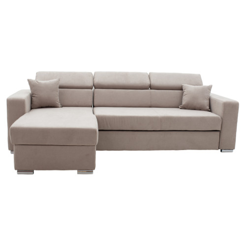 Corner sofa Lura 255x162x90 beige DIOMMI 166-000005