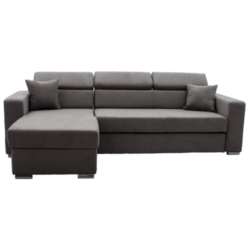 Corner sofa Lura 255x162x90 anthracite DIOMMI 166-000006