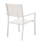 Moly chair 62x49x88 aluminum/white textile DIOMMI 152-000002