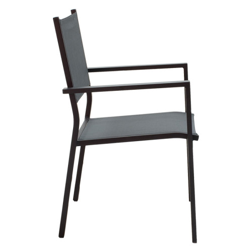 Moly chair 62x49x88 aluminum/black textile DIOMMI 152-000001