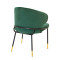 Nalu chair 56x54x77 gold/black metal/dark green velvet DIOMMI 029-000104