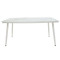 Table Zeren 160x90x78 white/glass DIOMMI 151-000005