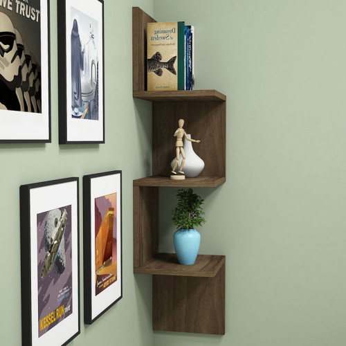 Wall shelf Insta 25x25x105.5 walnut DIOMMI 120-000170