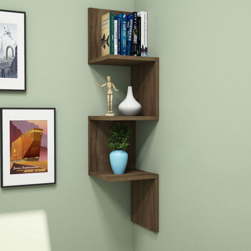 Wall shelf Insta 25x25x105.5 walnut DIOMMI 120-000170