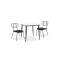 Garden dining set Naoki black DIOMMI 200-000393