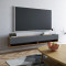 TV cabinet Handra 180x31,5x29,5 anthracite/oak DIOMMI 176-000003