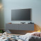 Wall TV cabinet Dello 140x31,5x29,5 anthracite/oak DIOMMI 176-000005