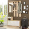 Entrance furniture Jamie 100x27,5x187 white DIOMMI 173-000021