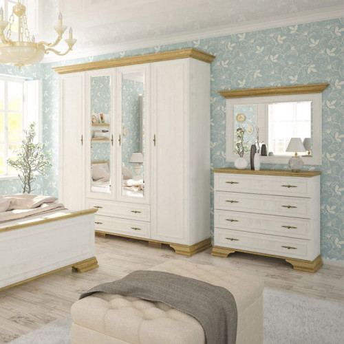 Dresser Jaden 93,5x39x88,5 oak/white DIOMMI 173-000028
