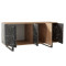 Buffet Amanda 160x40x78,5 walnut/black DIOMMI 120-000188