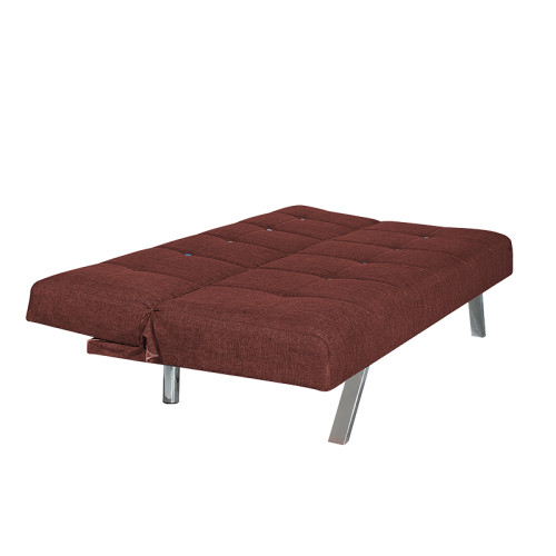 3 seater sofa-bed Duana DIOMMI fabric burgundy 180x83x82cm
