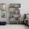 Karmato DIOMMI gray antique bookcase 96x25,5x168,5cm