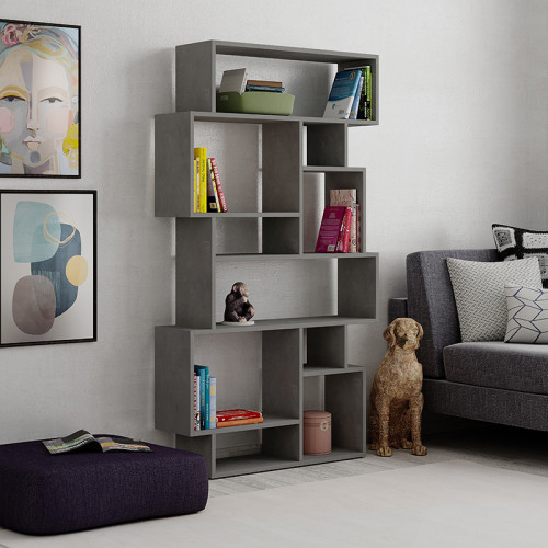Karmato DIOMMI gray antique bookcase 96x25,5x168,5cm