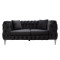 2 seater sofa Irina DIOMMI type Chesterfield velvet gray 170x86x82cm