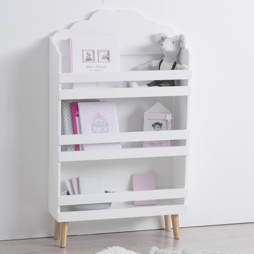 Children's bookcase Cloud 58x18x100 white DIOMMI 199-000330