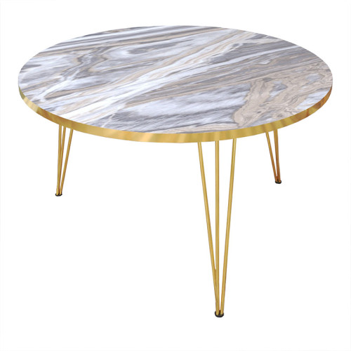  Coffee table Nidra 70x70х40 white marble DIOMMI 120-000258