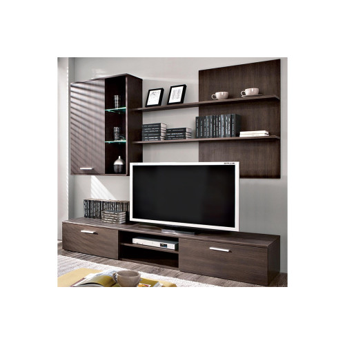 TV unit Salome DIOMMI LED wenge 200x41x190cm